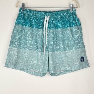 Chubbies Mesh Lined Swim Shorts Blue White Men’s Size X-Large